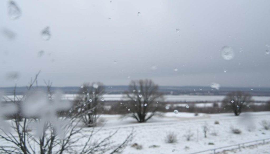 snow and sleet mix