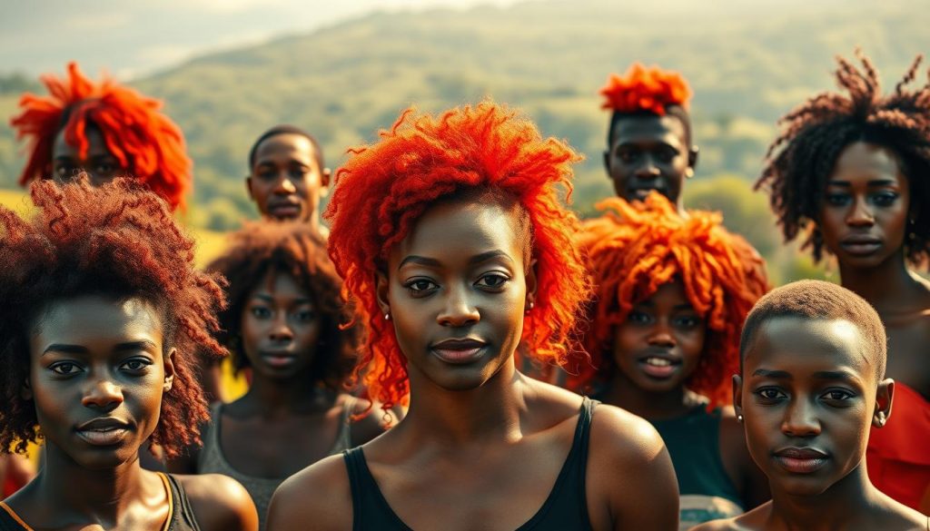 black people with red hair