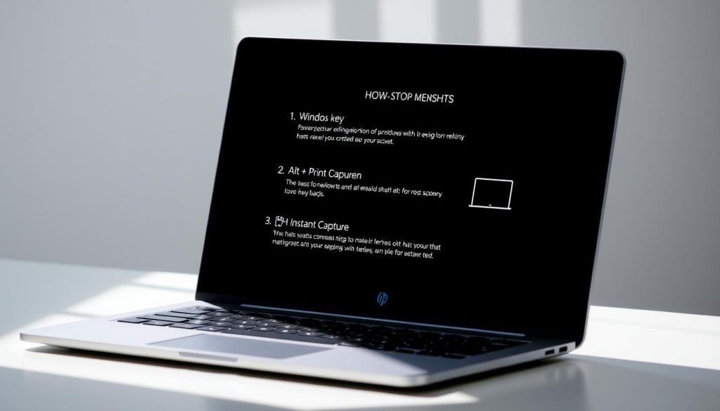 screenshot on HP laptop