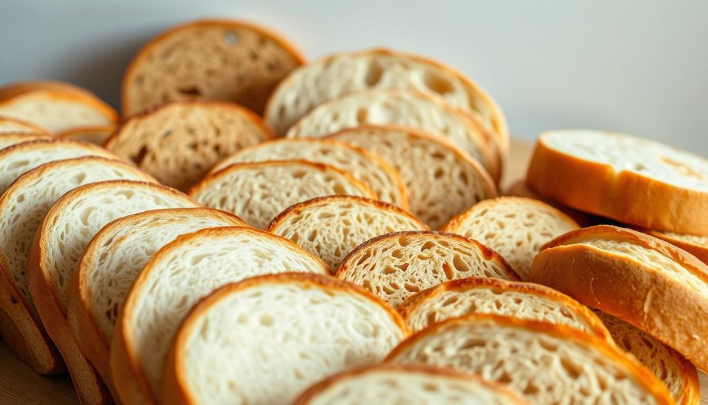 slices in a loaf of bread