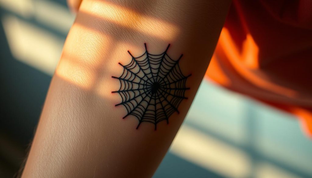 spider web tattoo meaning