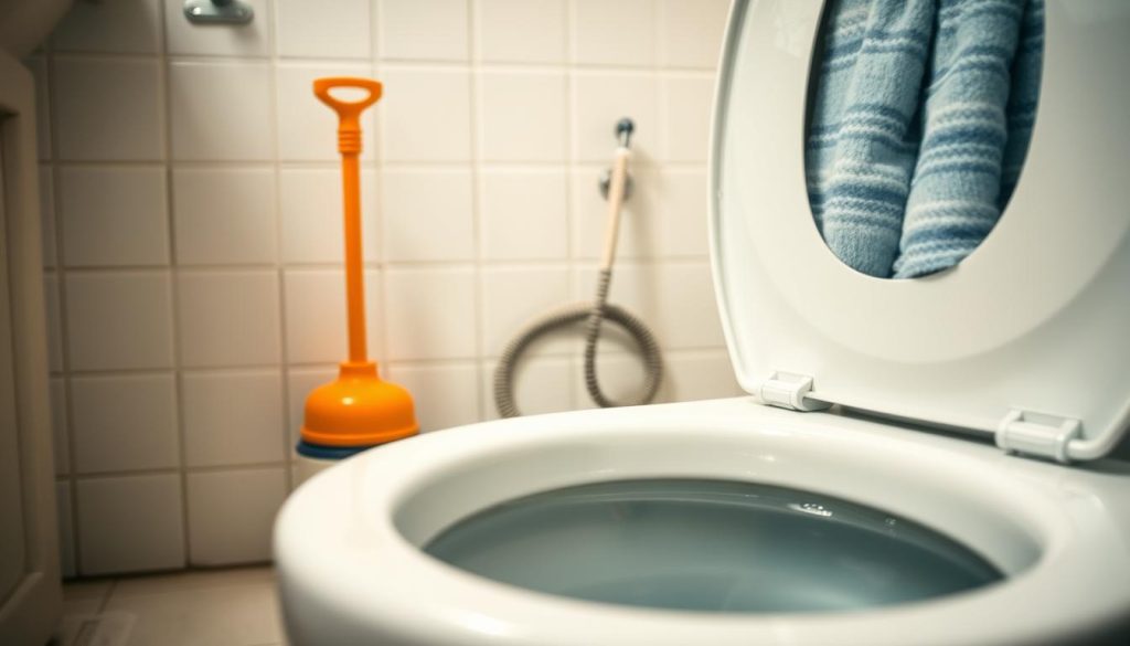 unclog toilet without plunger