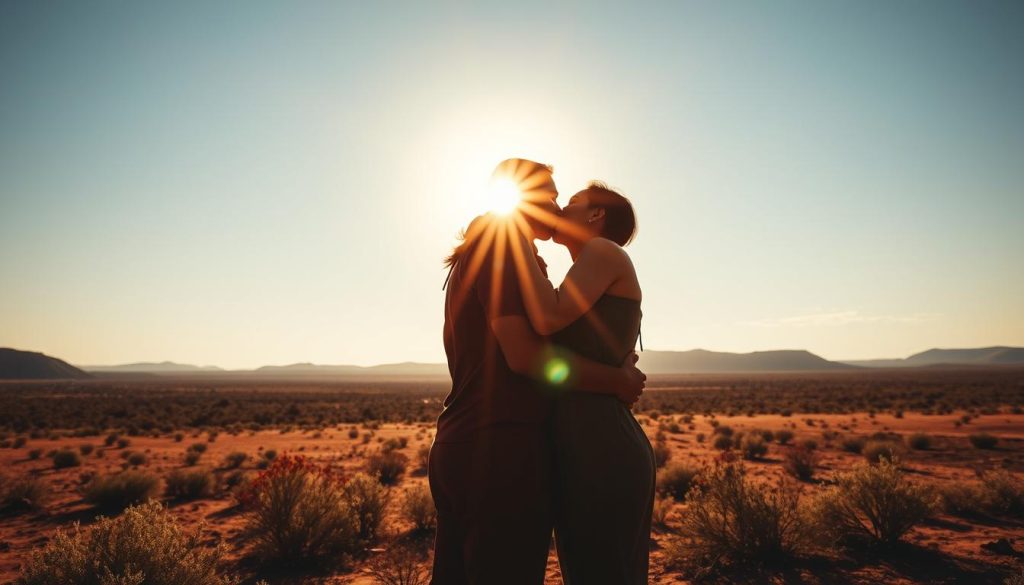Australian kiss meaning
