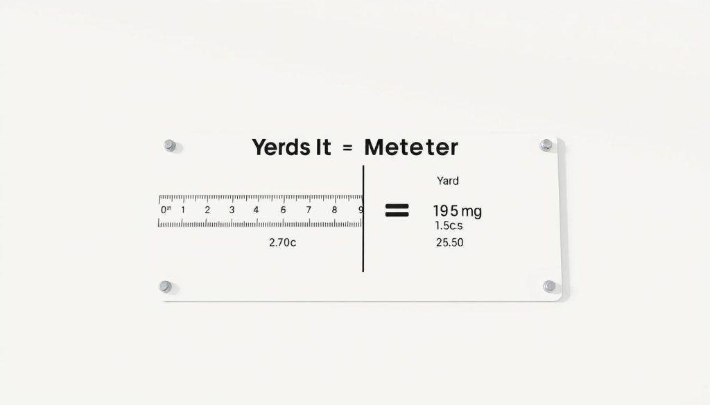 meters in a yard
