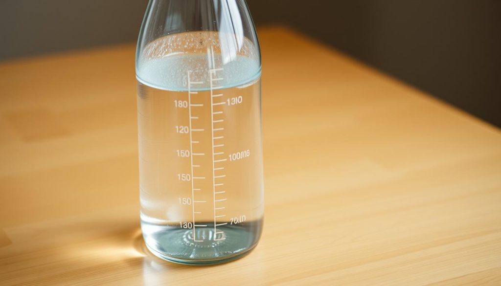 water bottle in cups