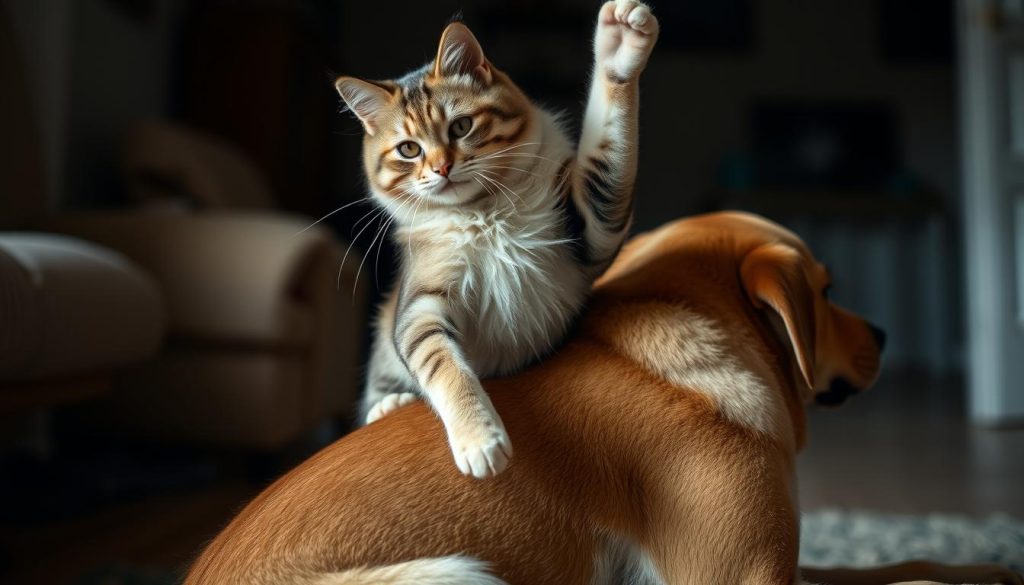 Cat and Dog Mounting