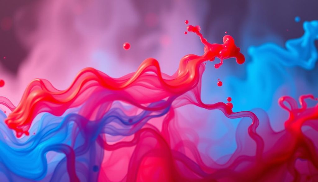 blue and red color mix