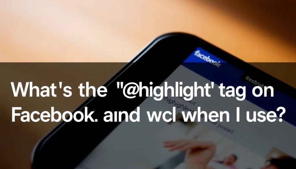Facebook highlight tag