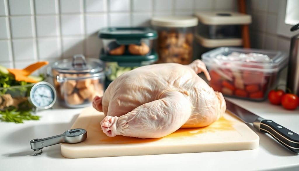 defrosted chicken fridge time