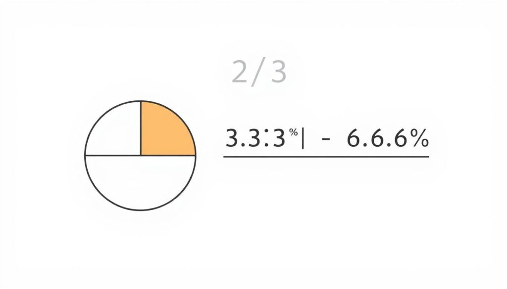 2/3 as a percentage